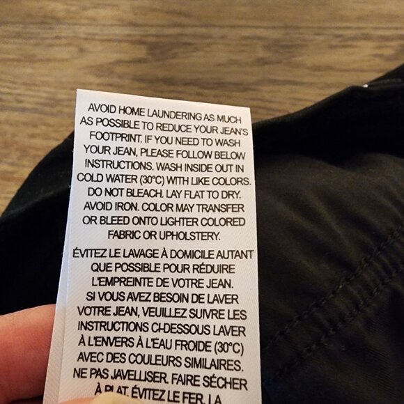 Frame Le Slim Palazzo High Rise Jeans NWT Black Size 32 - Picture 12 of 13